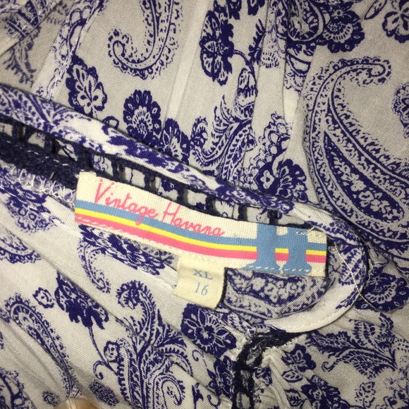 vintage havana kids paisley print boho dress - Picture 4 of 5